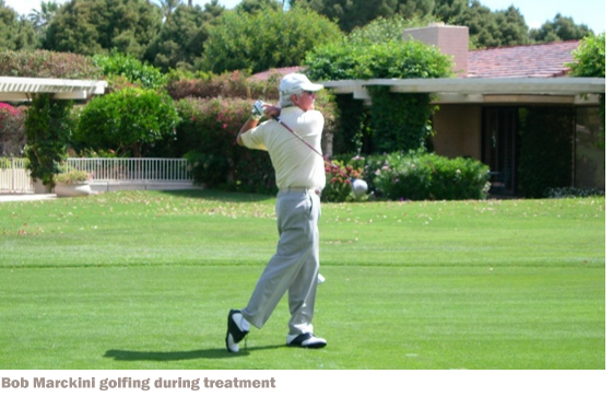 Bob Marckini golfing