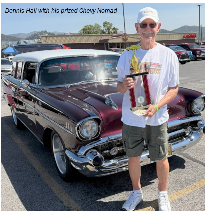 Dennis Hall with his Chevy Nomad