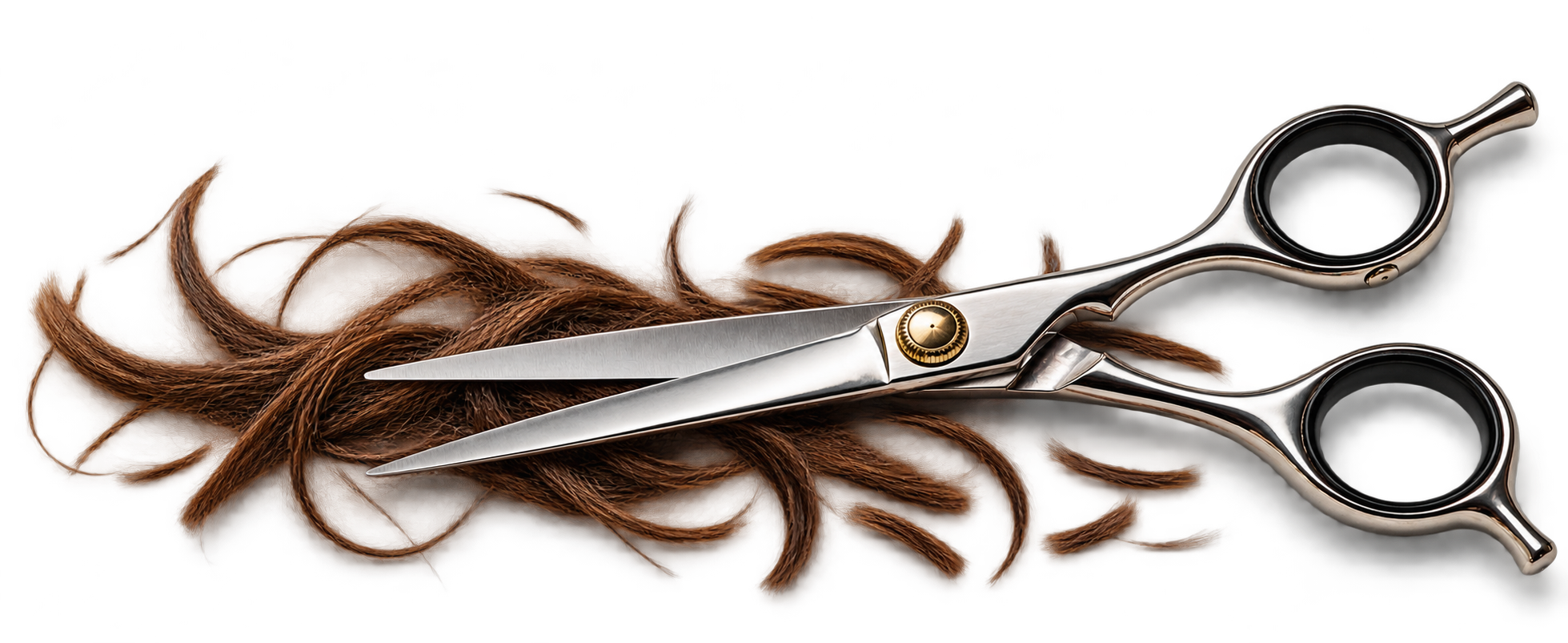 scissors and cut hair